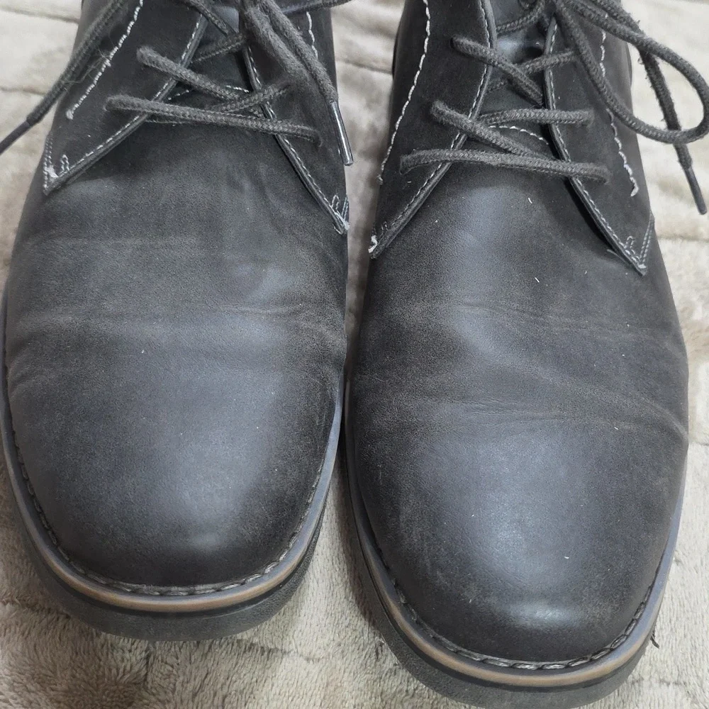 Sonoma Vitalize Ortholite Men's Chukka Boots Dark Gray Laces Casual Sz 11 EUC